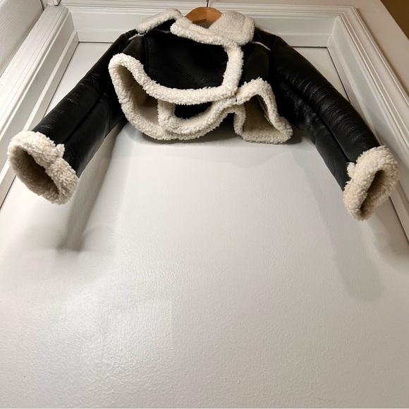 Fashion Nova Faux Leather Sherpa-Lined Moto Jacket - Size XS - Picture 3 of 13